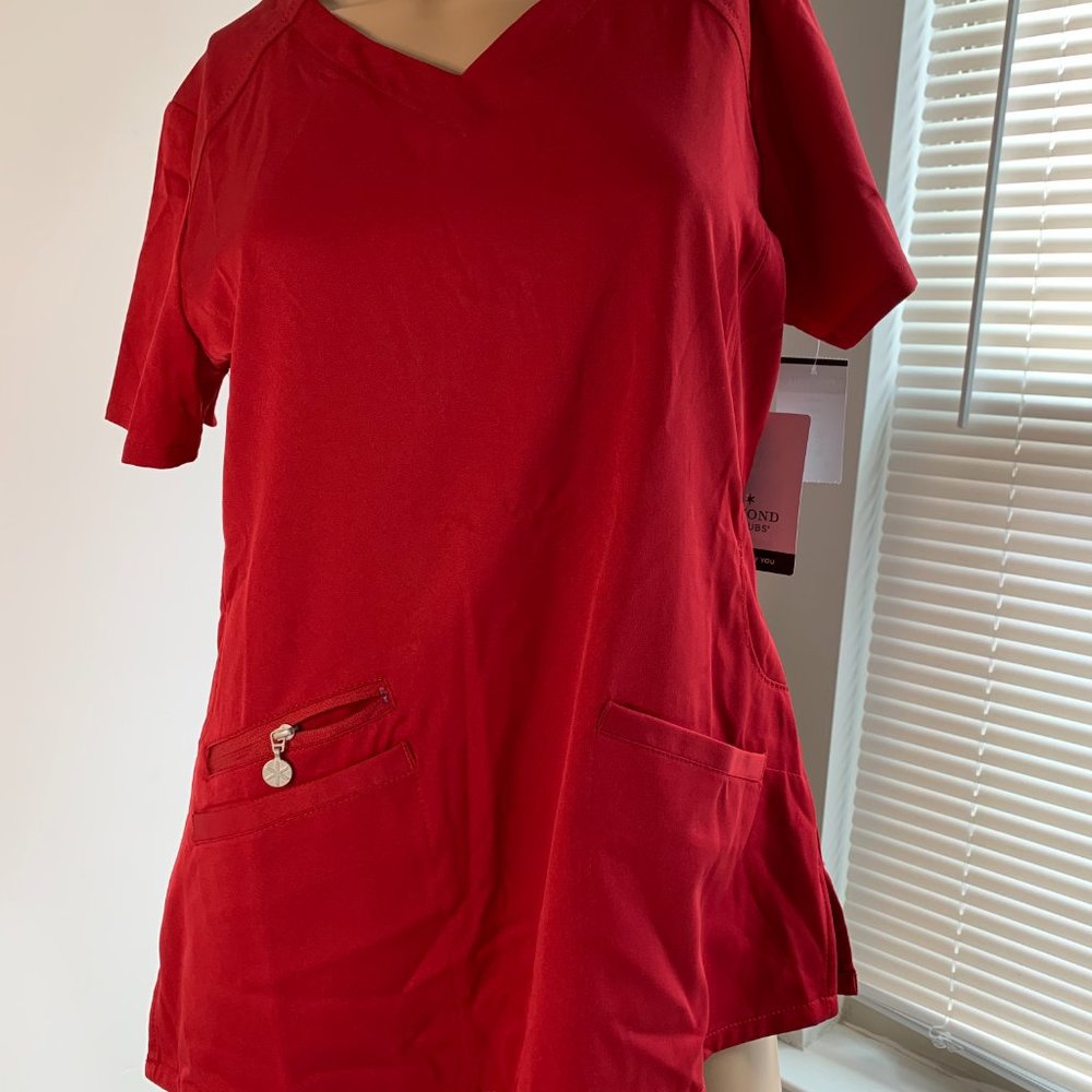 Beyond Scrubs Nursing Scrub Top Size - S